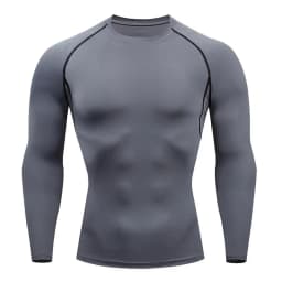 Compression Tops Gym T Shirt Men Fitness Tight Rashgad Bodybuilding Sports T-Shirt Quick Dry Running Long Sleeve