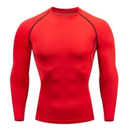 Compression Tops Gym T Shirt Men Fitness Tight Rashgad Bodybuilding Sports T-Shirt Quick Dry Running Long Sleeve