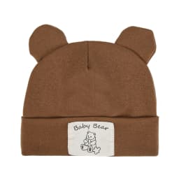 Cute Bear Ear Baby Turban Hats for Newboorn Boys Girls Faux Cashmere Label Caps Beanies Autumn Winter Infant Bonnets