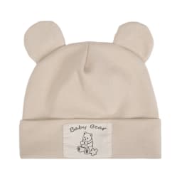 Cute Bear Ear Baby Turban Hats for Newboorn Boys Girls Faux Cashmere Label Caps Beanies Autumn Winter Infant Bonnets