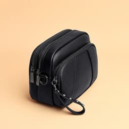 Solid Color Fashionable Rivet Zipper Women's Mobile Phone Bag Simple Soft Leather Shoulder Crossbody Small Square Bag Handbag