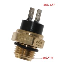 M16 65/75/80/85/90/95° Durable Brass Motorcycle Radiator Coolant Fan Water Temperature Thermostat Switch Efficient Performance