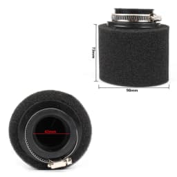 For pz30 carburetor 200cc 250cc ATV PIT DIRT BIKE Motorcycle 35 38 42 45 48mm Air Filter Degree ANGLED FOAM Pod Cleaner