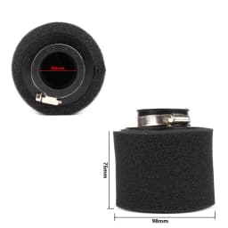For pz30 carburetor 200cc 250cc ATV PIT DIRT BIKE Motorcycle 35 38 42 45 48mm Air Filter Degree ANGLED FOAM Pod Cleaner