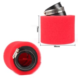 For pz30 carburetor 200cc 250cc ATV PIT DIRT BIKE Motorcycle 35 38 42 45 48mm Air Filter Degree ANGLED FOAM Pod Cleaner