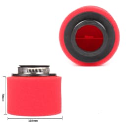 For pz30 carburetor 200cc 250cc ATV PIT DIRT BIKE Motorcycle 35 38 42 45 48mm Air Filter Degree ANGLED FOAM Pod Cleaner