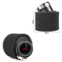 For pz30 carburetor 200cc 250cc ATV PIT DIRT BIKE Motorcycle 35 38 42 45 48mm Air Filter Degree ANGLED FOAM Pod Cleaner