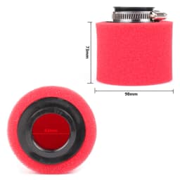For pz30 carburetor 200cc 250cc ATV PIT DIRT BIKE Motorcycle 35 38 42 45 48mm Air Filter Degree ANGLED FOAM Pod Cleaner
