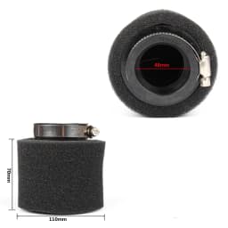 For pz30 carburetor 200cc 250cc ATV PIT DIRT BIKE Motorcycle 35 38 42 45 48mm Air Filter Degree ANGLED FOAM Pod Cleaner