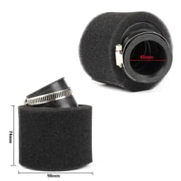 For pz30 carburetor 200cc 250cc ATV PIT DIRT BIKE Motorcycle 35 38 42 45 48mm Air Filter Degree ANGLED FOAM Pod Cleaner