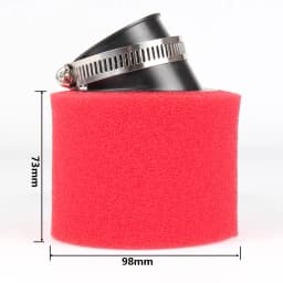 For pz30 carburetor 200cc 250cc ATV PIT DIRT BIKE Motorcycle 35 38 42 45 48mm Air Filter Degree ANGLED FOAM Pod Cleaner