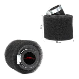 For pz30 carburetor 200cc 250cc ATV PIT DIRT BIKE Motorcycle 35 38 42 45 48mm Air Filter Degree ANGLED FOAM Pod Cleaner