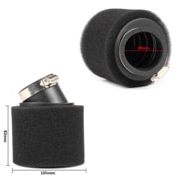 For pz30 carburetor 200cc 250cc ATV PIT DIRT BIKE Motorcycle 35 38 42 45 48mm Air Filter Degree ANGLED FOAM Pod Cleaner