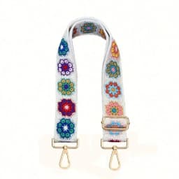 Hand Embroidered Vintage Style Shoulder Strap Multipurpose Fashion Purse Handbags Accessories Adjustable Comfort Accessory Strap