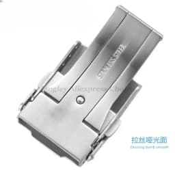 Lucury Solid Buckle for Seiko Diving Folding Stainless Steel Watch Silver Clasp 18/20mm 22mm 24mm Metal Button Watch Accessories