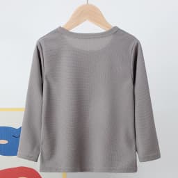 Children's Autumn Solid Color Simple Joker Long Sleeve T-Shirt Boys Casual Sports Shirt Girls Fashion Round Neck Sweater