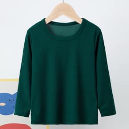 Children's Autumn Solid Color Simple Joker Long Sleeve T-Shirt Boys Casual Sports Shirt Girls Fashion Round Neck Sweater