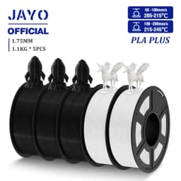 JAYO 5 Rolls 3D Filament PLA/PLA META/PETG/SILK PLA+/Wood/PLA Marblel/ APLA 1.75mm1.1KG 3D Printer Filament for FDM Muticolor