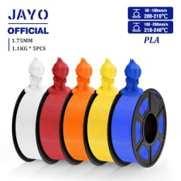 JAYO 5 Rolls 3D Filament PLA/PLA META/PETG/SILK PLA+/Wood/PLA Marblel/ APLA 1.75mm1.1KG 3D Printer Filament for FDM Muticolor