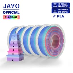 JAYO 5 Rolls 3D Filament PLA/PLA META/PETG/SILK PLA+/Wood/PLA Marblel/ APLA 1.75mm1.1KG 3D Printer Filament for FDM Muticolor