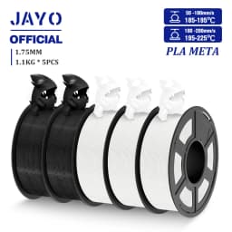 JAYO 5 Rolls 3D Filament PLA/PLA META/PETG/SILK PLA+/Wood/PLA Marblel/ APLA 1.75mm1.1KG 3D Printer Filament for FDM Muticolor