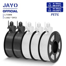 JAYO 5 Rolls 3D Filament PLA/PLA META/PETG/SILK PLA+/Wood/PLA Marblel/ APLA 1.75mm1.1KG 3D Printer Filament for FDM Muticolor