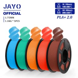 JAYO 5 Rolls 3D Filament PLA/PLA META/PETG/SILK PLA+/Wood/PLA Marblel/ APLA 1.75mm1.1KG 3D Printer Filament for FDM Muticolor