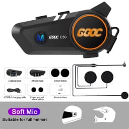 Bluetooth Motorcycle Helmet Headset Headphone Wireless Motor Bike Handsfree Stereo Earphone Speaker Noise Reduction With Mic
