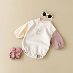 Autumn Baby Girl Clothes Newborn Toddler Boy Jumpsuit Letter Embroidery Long Sleeve Splicing Colors Bodysuits Rompers Baby