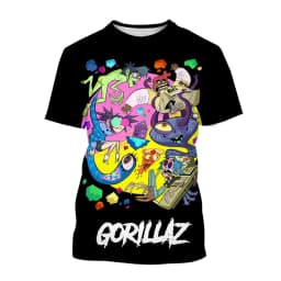 Rock Band Gorillaz 3d Printed T-shirt Men Women Fashion T-shirt Kids Hip Hop Tops Tees Punk Tshirt Graphic T Shirt Mens Clothing
