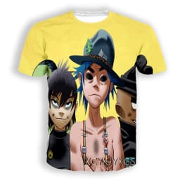 Rock Band Gorillaz 3d Printed T-shirt Men Women Fashion T-shirt Kids Hip Hop Tops Tees Punk Tshirt Graphic T Shirt Mens Clothing