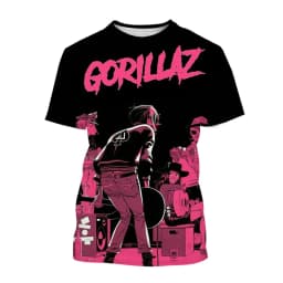 Rock Band Gorillaz 3d Printed T-shirt Men Women Fashion T-shirt Kids Hip Hop Tops Tees Punk Tshirt Graphic T Shirt Mens Clothing