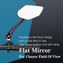 1Pair Universal Motocycle Rear View Adjustable Side Mirrors for Handlebars Aluminum Flame Pattern with 8mm/10mm Screws