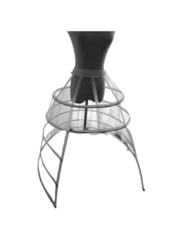 Hollow-out Bird Cage Fishbone (Two/Three/Four/Five) Steel Black White Crinoline Cosplay Violent Lolita Transparent Slip Dress