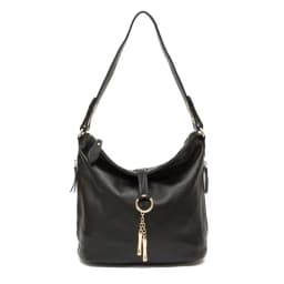 Zency Elegant Women Red Leather Handbag 100% Genuine Leather Lady Hobo Bag Charming Ring Medium Shoulder Bag Bright Yellow Bags