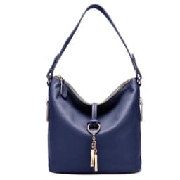 Zency Elegant Women Red Leather Handbag 100% Genuine Leather Lady Hobo Bag Charming Ring Medium Shoulder Bag Bright Yellow Bags