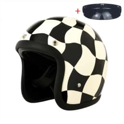 Vintage 500TX Open Face Motorcycle Helmet Retro Scooter Riding 3/4 Jet Casco Moto Capacete Japanese Korea Style BLD