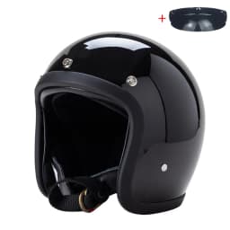 Vintage 500TX Open Face Motorcycle Helmet Retro Scooter Riding 3/4 Jet Casco Moto Capacete Japanese Korea Style BLD