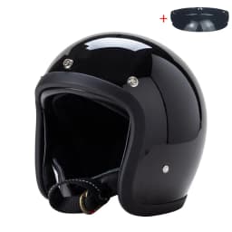 Vintage 500TX Open Face Motorcycle Helmet Retro Scooter Riding 3/4 Jet Casco Moto Capacete Japanese Korea Style BLD
