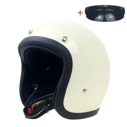 Vintage 500TX Open Face Motorcycle Helmet Retro Scooter Riding 3/4 Jet Casco Moto Capacete Japanese Korea Style BLD
