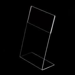 9Pcs Acrylic Price Tags L Shaped Display Stand Slanted Sign Holders Menu Card Table Top ganizer Elegant Appearance Lightweight