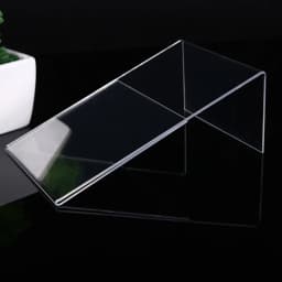 9Pcs Acrylic Price Tags L Shaped Display Stand Slanted Sign Holders Menu Card Table Top ganizer Elegant Appearance Lightweight