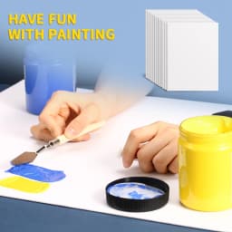 3 Pack Canvas Panels, Blank Board Panels for Acrylic, Oil, Watercolor, Tempera Painting,Primed Acid-Free for Students,Adults