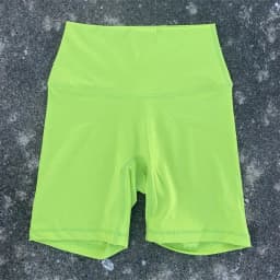 Solid Color Women Fitness Sports Short High Waist Yoga Short Leg Cycling Comprehensive Training Jog Squat Proof Internal Pocket