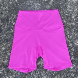 Solid Color Women Fitness Sports Short High Waist Yoga Short Leg Cycling Comprehensive Training Jog Squat Proof Internal Pocket