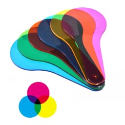 6 Pcs Children's Coloring Learning Board Translucent Film Montessori Early Education Color Painting Novelty Funny Puzzle Toys
