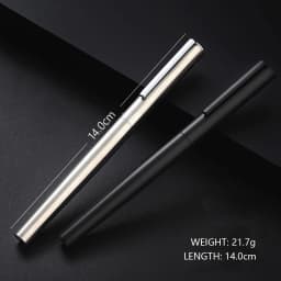 High Quality 0.38mm Extra Fine Nib Fountain Pen Stainless Steel Extremely Black Metal Business Office Writing Calligraphy Pens