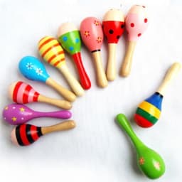 1Pc Baby Music Toys Baby Toys Wooden Kid Child Sand Hammer Early Education Tool Rattle Musical Instrument Percussion Toy Gifts