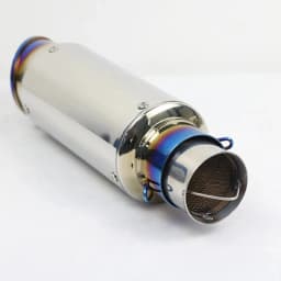Alconstar- 51mm/60mm Inlet Motorcycle Exhaust Muffler Catalyst DB Killer Moveable DB Killer Silencer Noise Sound Eliminator Race