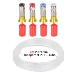 XCR 3D Printer Filament Dryer Box Pneumatic Connector with Nut for PLA ABS Filaments 2.5x4mm PTFE Tube 3D Printer Accessories